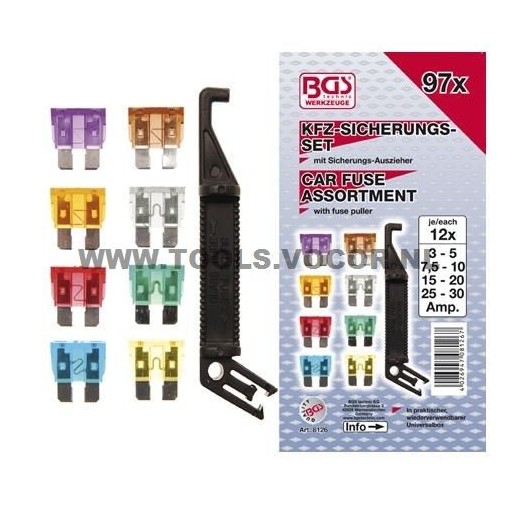 Assortiment zekeringen 97-delig