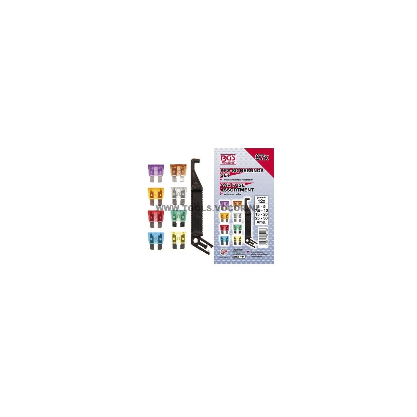 Assortiment zekeringen 97-delig