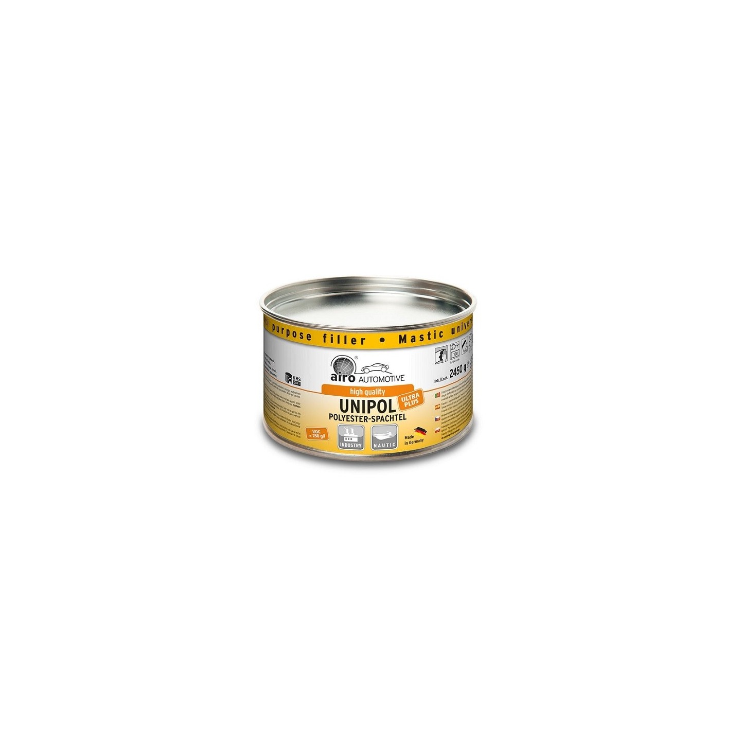 Airo Unipol Polyester plamuur blik 2,5 kg