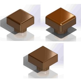 Square dies - set of 3 pcs