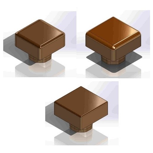 Square dies - set of 3 pcs