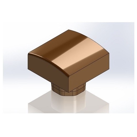 Square straight die radius 50
