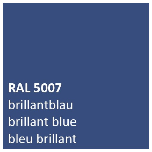 Blauw RAL 5007 zijdeglans 500 gram