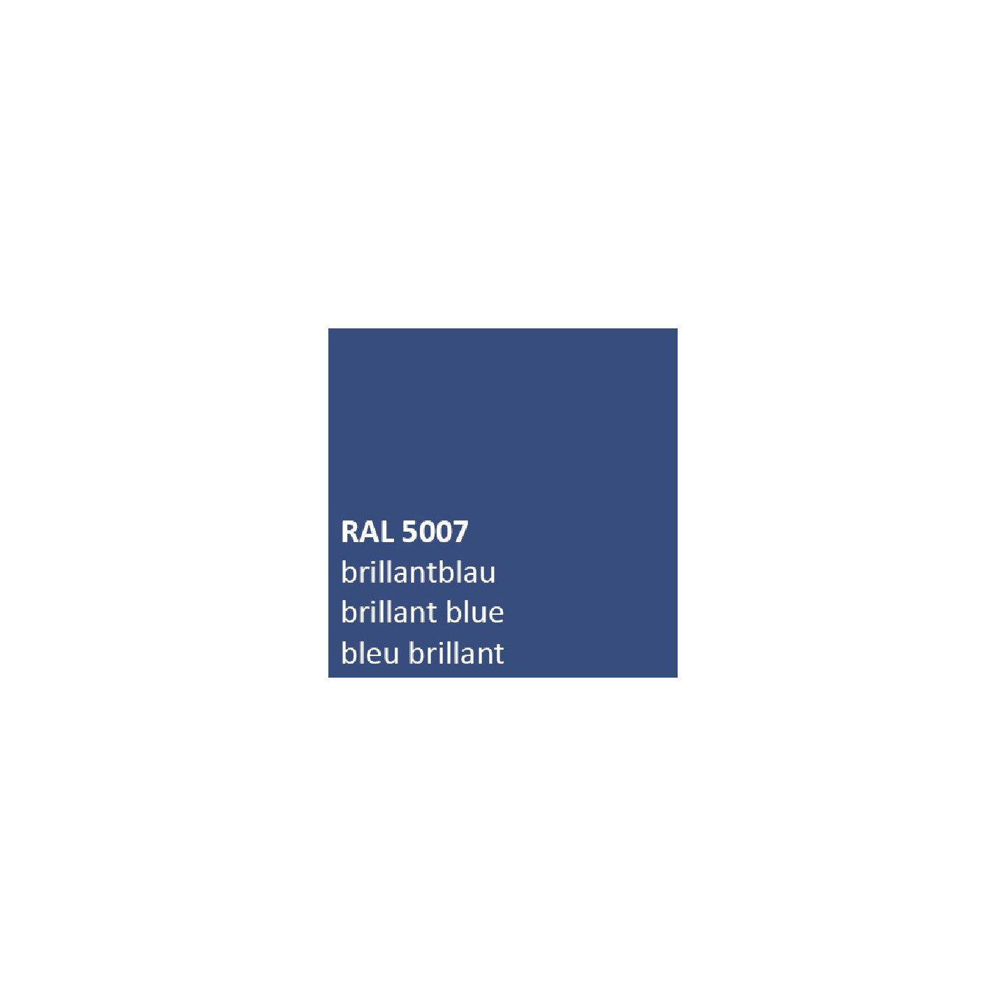 Blauw RAL 5007 zijdeglans 500 gram