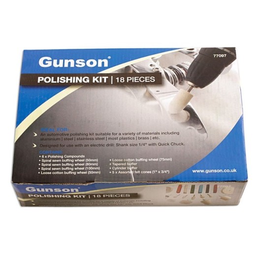 Polijstset PRO 18-delig GUNSON