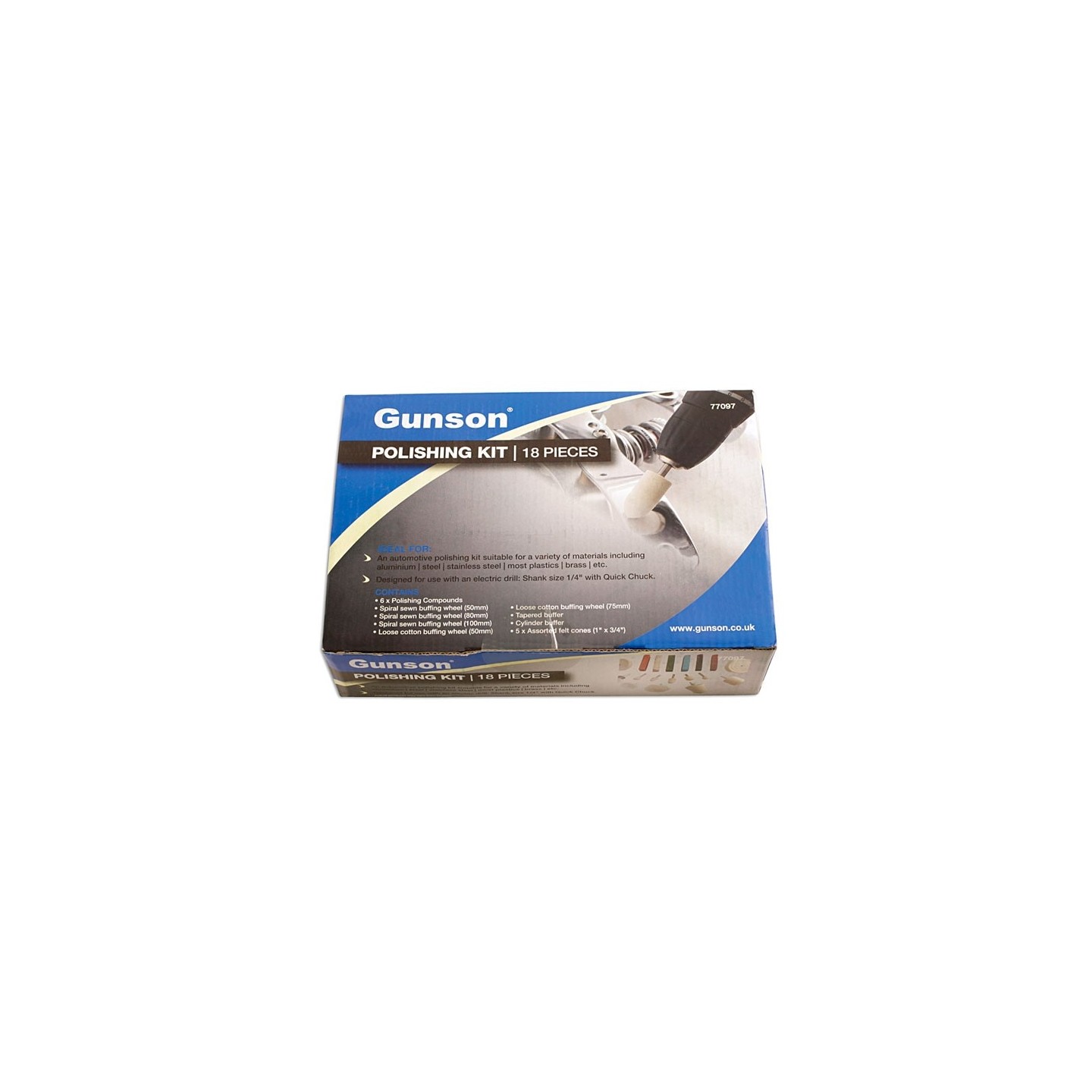 Polijstset PRO 18-delig GUNSON