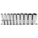 Doppenset 1/2" 10-delig LANGE UITVOERING INCH MATEN