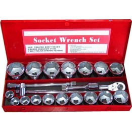 Doppenset 3/4" 21-delig Engels