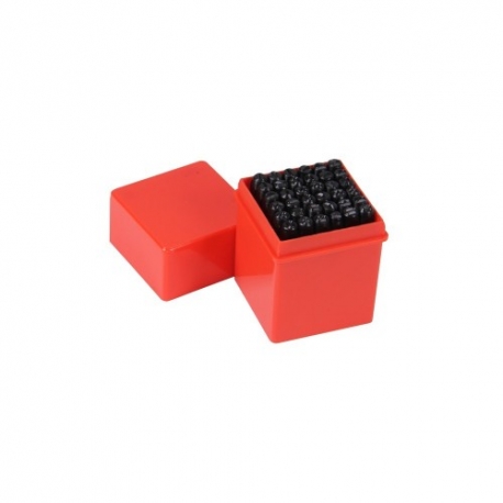 Slagletters en cijfers 36 stuks 4mm