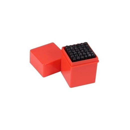 Slagletters en cijfers 36 stuks 4mm