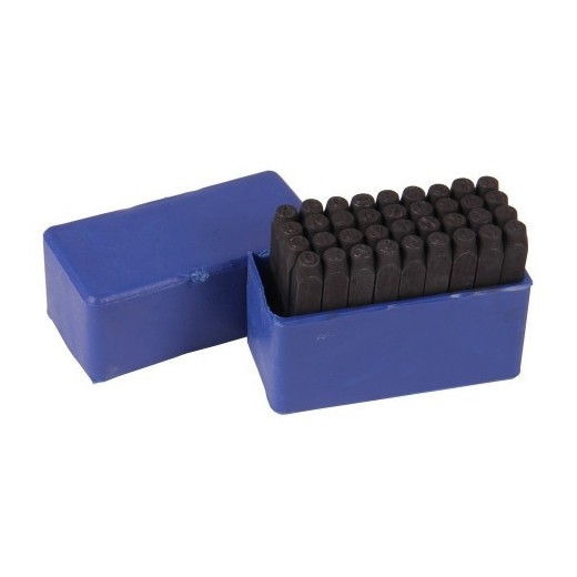 Slagletters en cijfers 36 stuks 6mm
