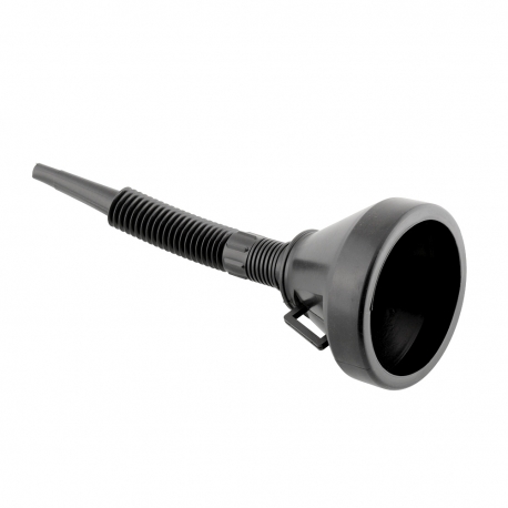 Trechter zwart 27 cm met flexibele tuit