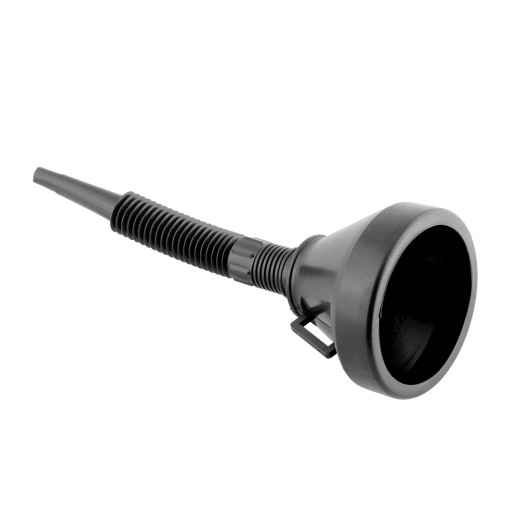 Trechter zwart 27 cm met flexibele tuit