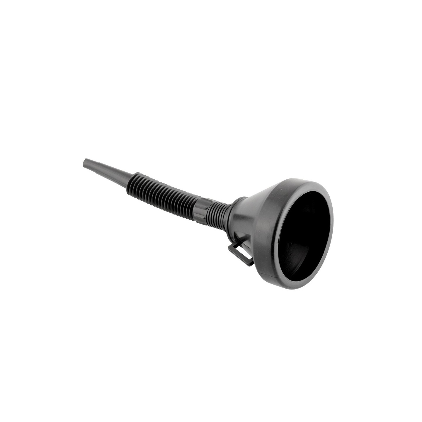 Trechter zwart 27 cm met flexibele tuit