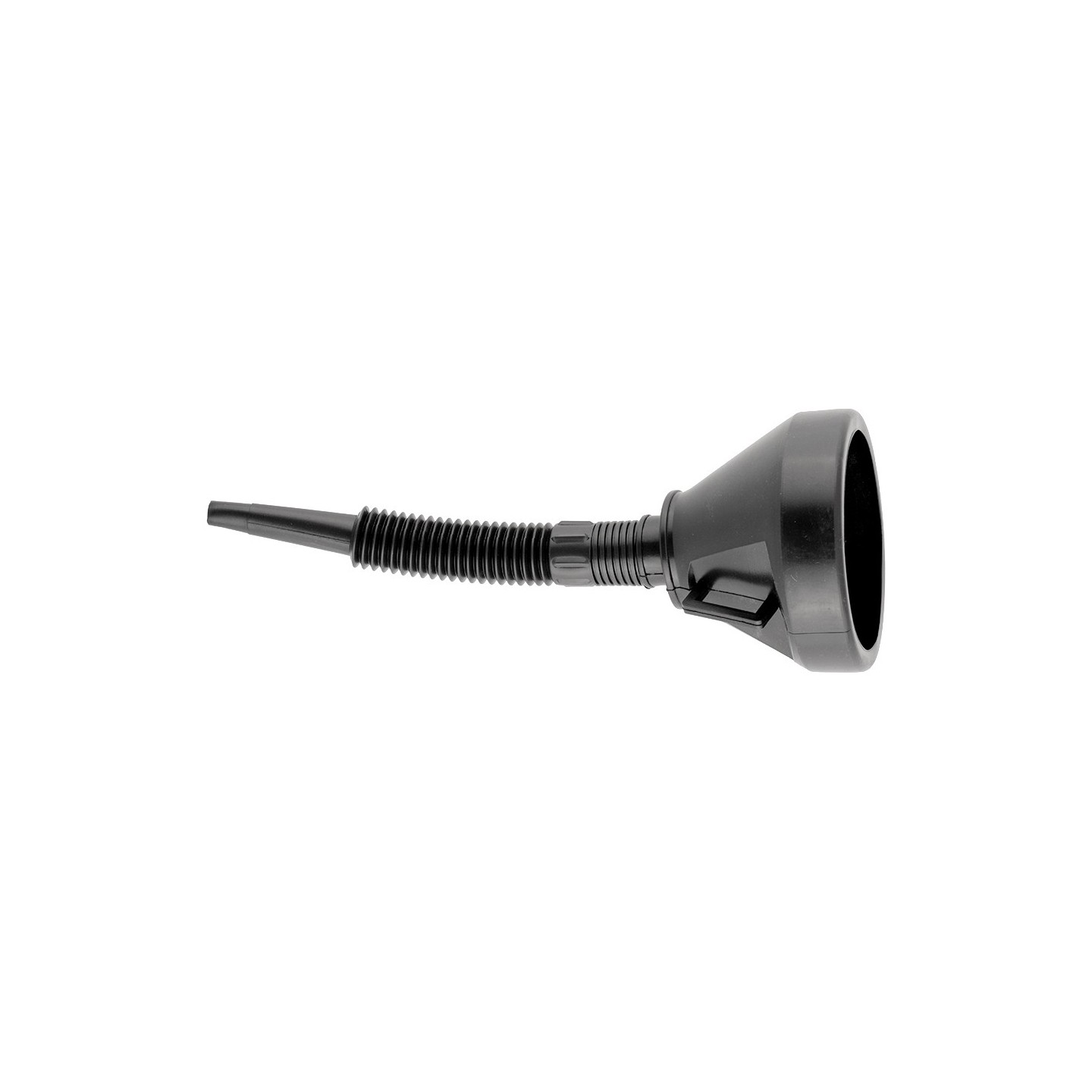 Trechter zwart 27 cm met flexibele tuit