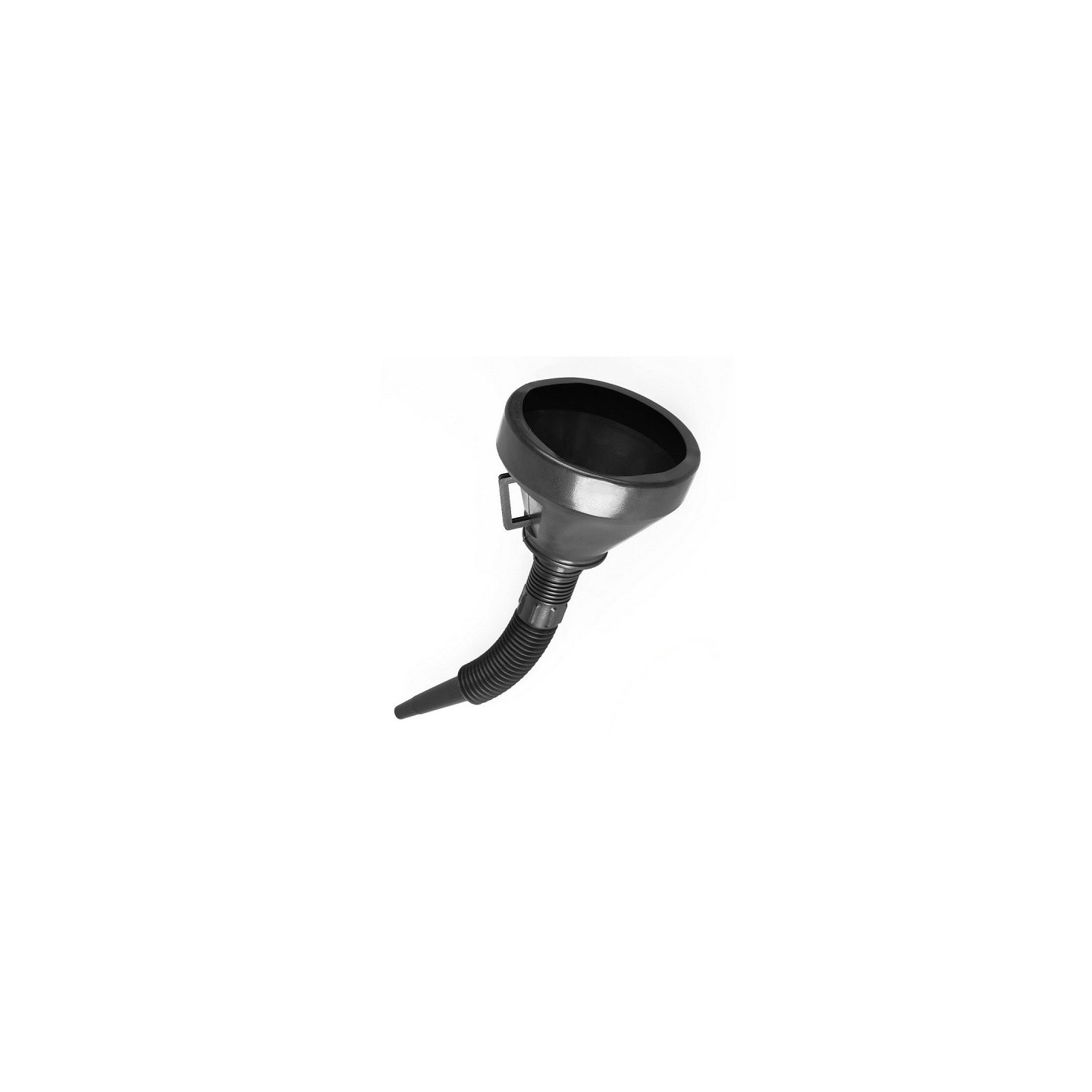 Trechter zwart 27 cm met flexibele tuit