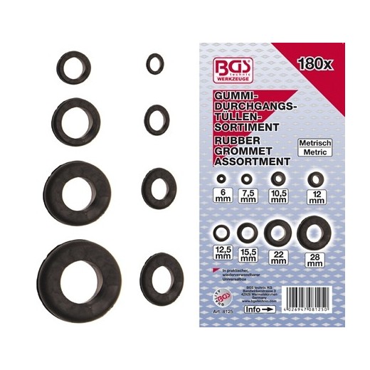 Assortiment doorvoer tules INCH maten 180 stuks
