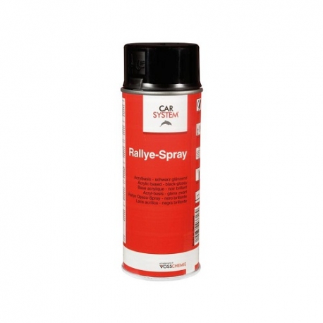 Rally spray glanzend zwart spuitbus 400ml - Car System