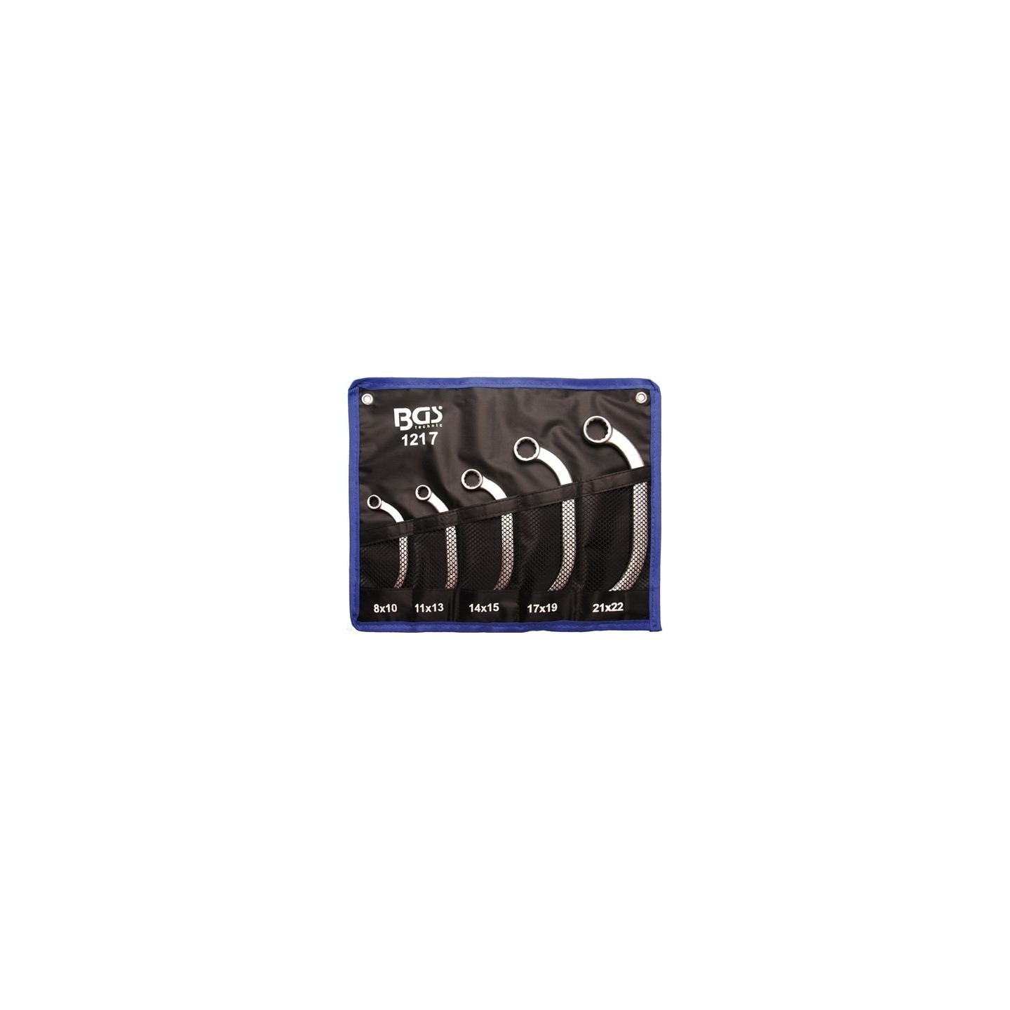 Ring/steeksleutel set 12-delig INCH maten