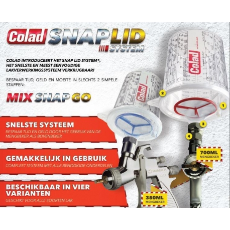COLAD SNAP LID SYSTEM STARTERSET - 50 BEKERS + DEKSELS