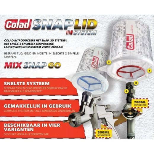 COLAD SNAP LID SYSTEM STARTERSET - 50 BEKERS + DEKSELS