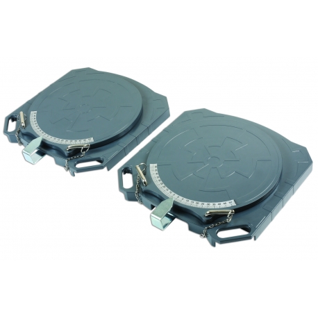 Uitlijnplaten set 2 stuks - Aluminium 4000 kg (set) - GUNSON