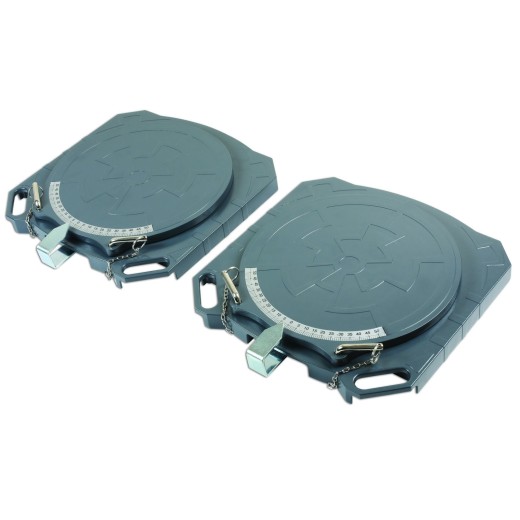 Uitlijnplaten set 2 stuks - Aluminium 4000 kg (set) - GUNSON