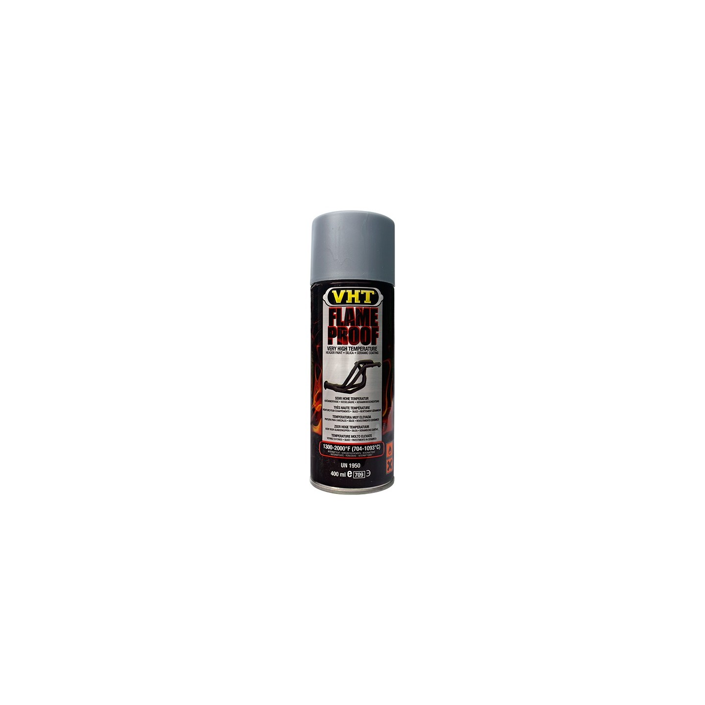 VHT FlameProof COATING Flat silver (mat zilver)