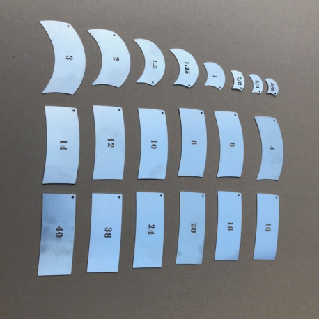 Radius set / Sweep set small - 20 delig