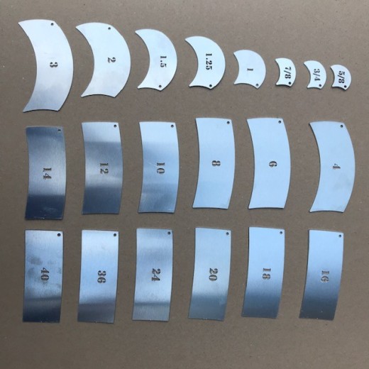 Radius set / Sweep set small - 20 delig
