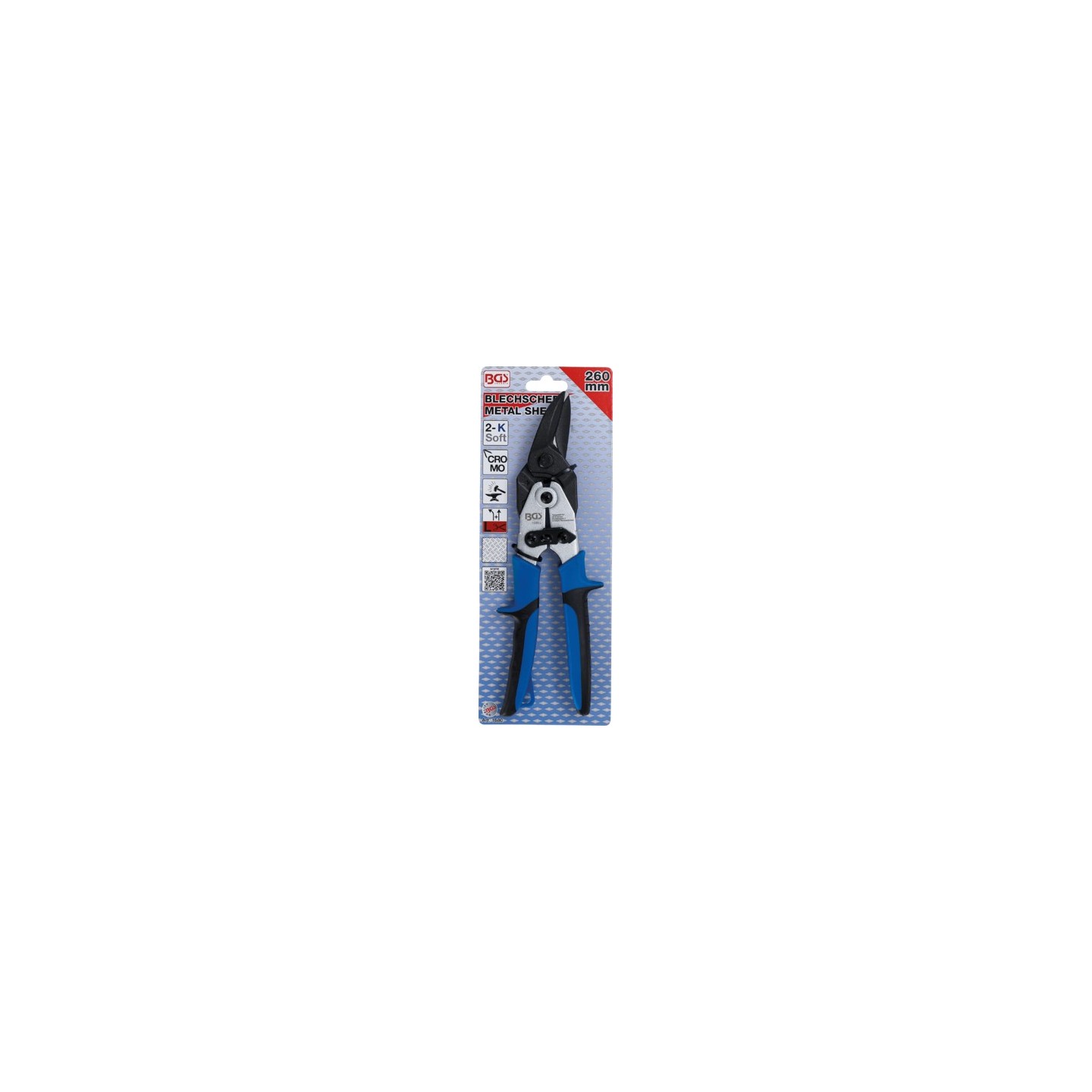 Plaatwerkschaar links en recht 260 mm
