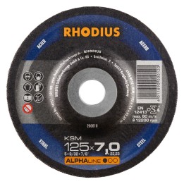 Afbraamschijf met kom 125x7mm KSM V27 Rhodius