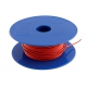 Draad 1mm2 rood PVC - haspel 50 meter