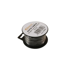Draad 1mm2 zwart PVC - mini haspel 6 meter