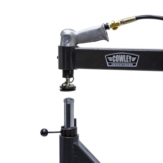 Pneumatische hamer / planeerhamer / planishing hammer met onderstel