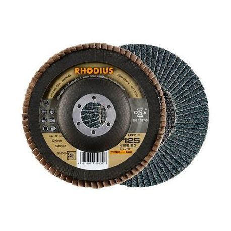 Lamellenschijf 125mm, korrel 40 Rhodius