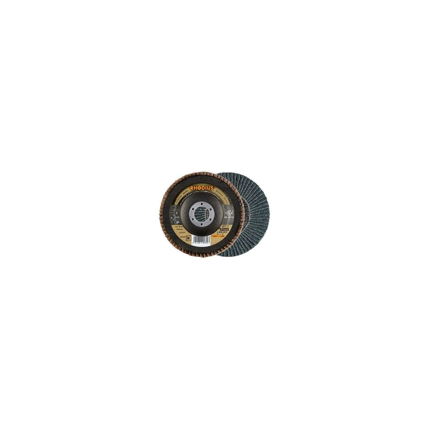 Lamellenschijf 125mm, korrel 40 Rhodius
