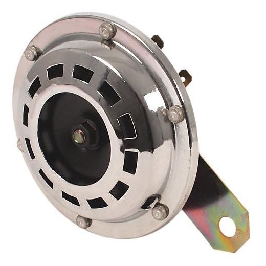 Claxon 12-volt Chroom