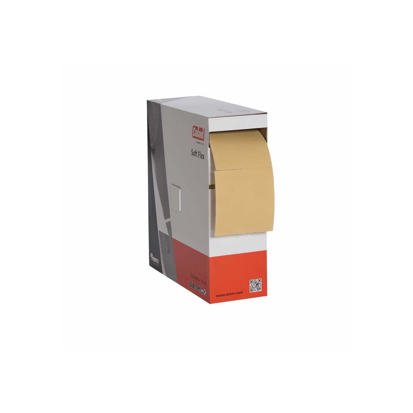 Colad Soft Flex Rollen Schuurpapier 115mm breedt, rol 25 meter