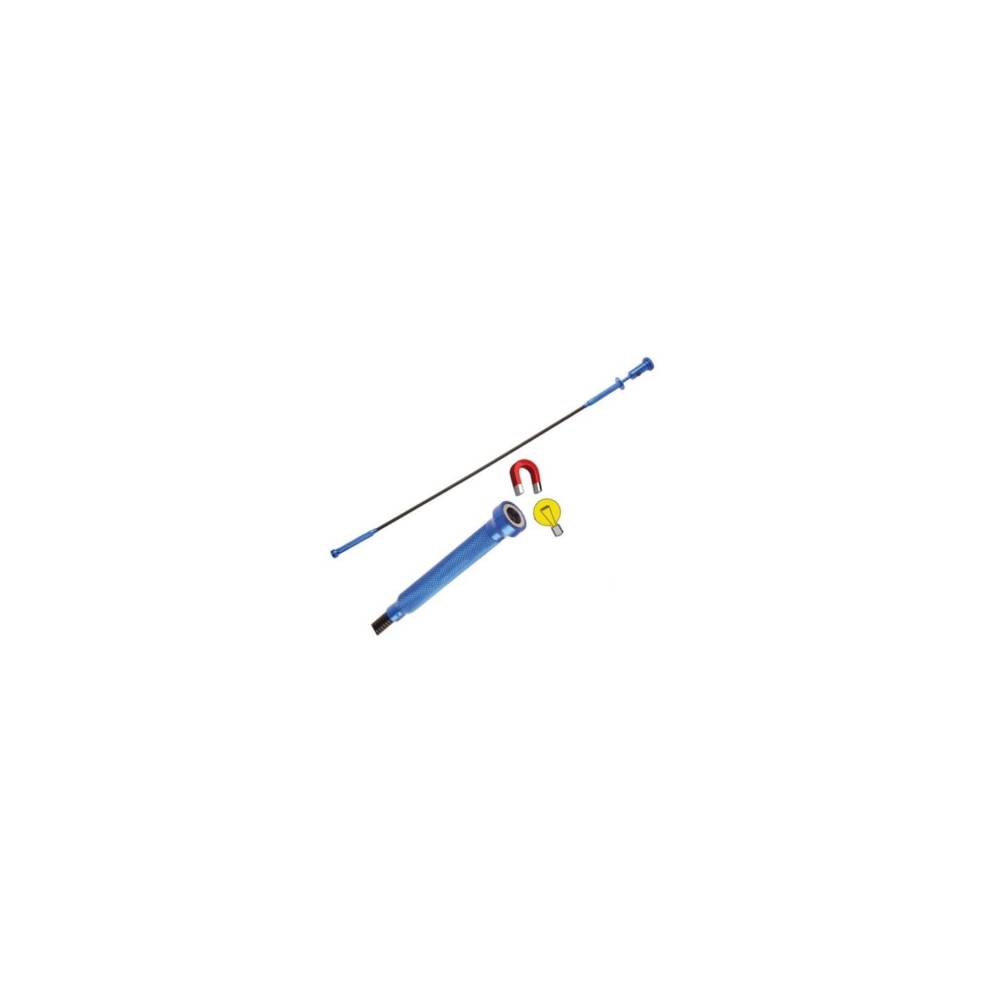 Magneet grijper, 4-klauw + LED lamp, 60cm