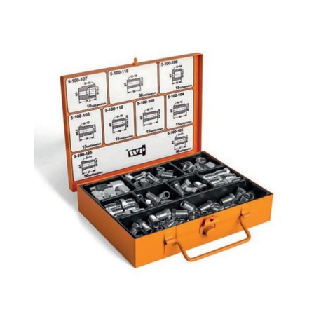 Assortiment remleiding nippels 165 delig