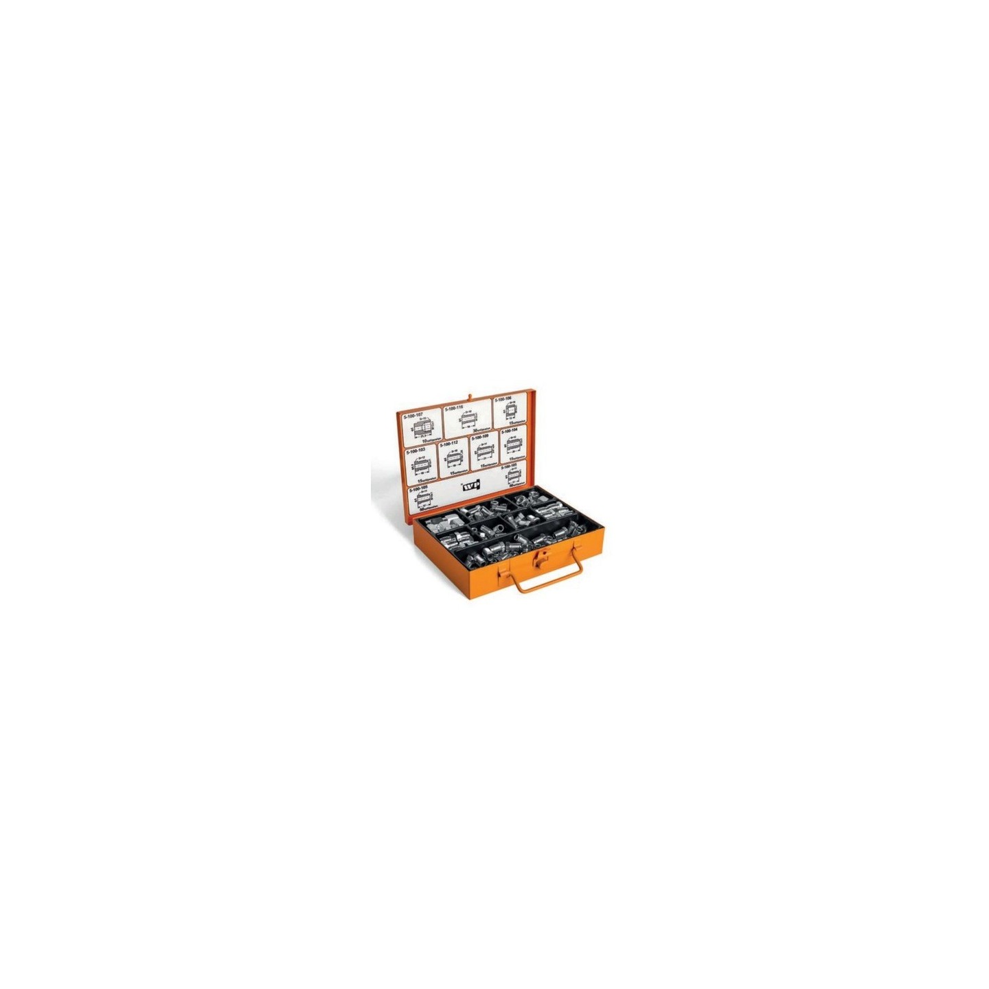 Assortiment remleiding nippels 165 delig