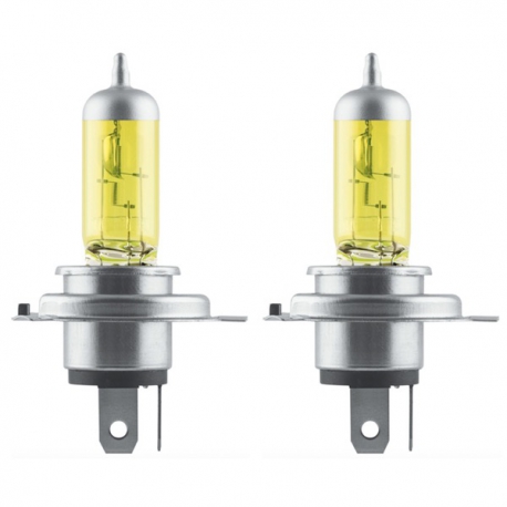 H4 Koplamen geel - 2 stuks Neolux 12v - 60/55w - P43t
