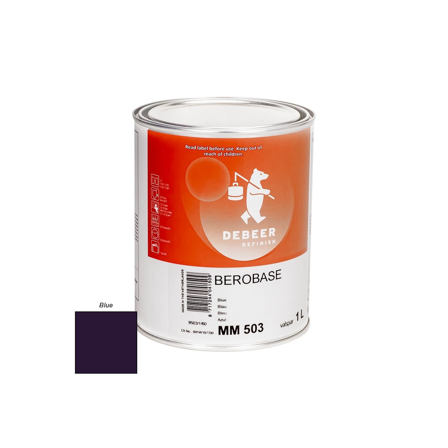 MM502 Oxide Yellow 1 Liter Mengkleur BeroBase 500 Series