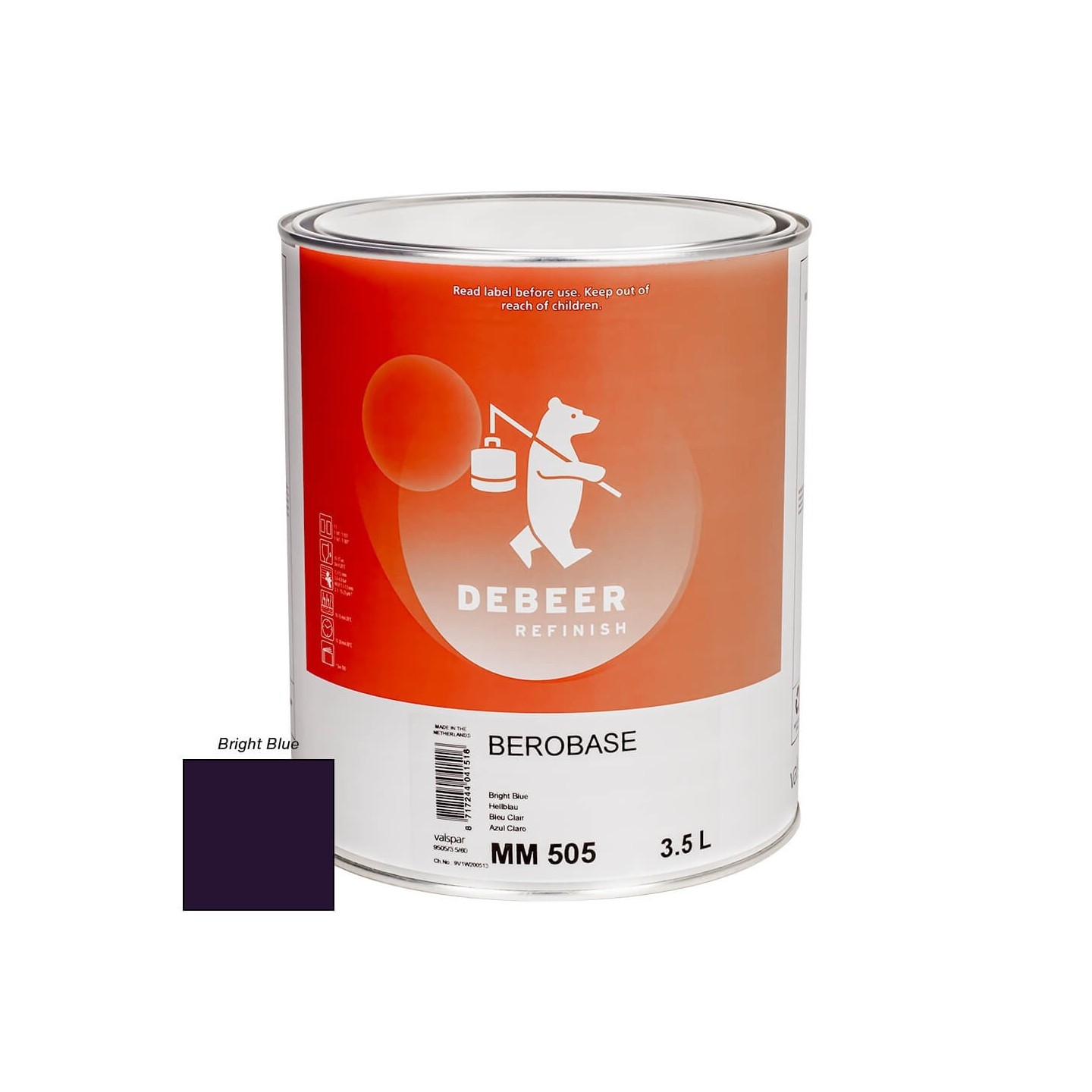 MM500 Wit 3.5 Liter Mengkleur BeroBase 500 Series
