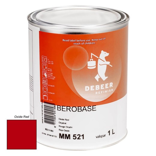 MM521 Oxide Red 1 Liter Mengkleur BeroBase 500 Series