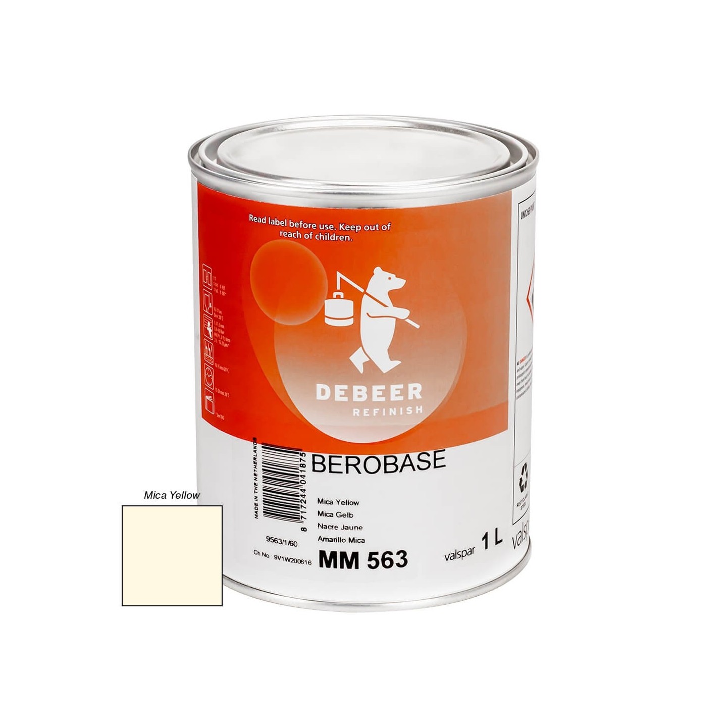 MM563 Mica Yellow 1 Liter Mengkleur BeroBase 500 Series
