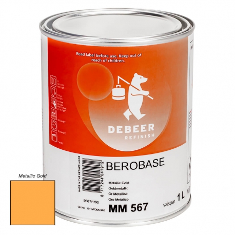 MM567 Metallic Gold 1 Liter Mengkleur BeroBase 500 Series