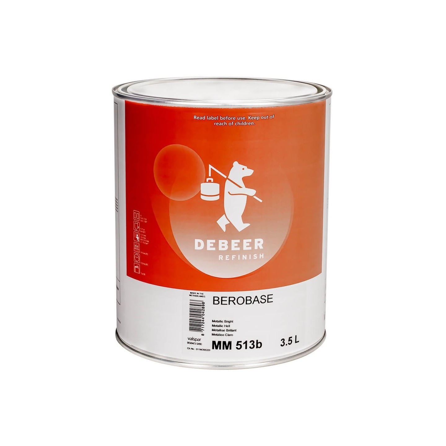 MM513B Metallic Bright 3.5 Liter mengkleur BeroBase 500 Series