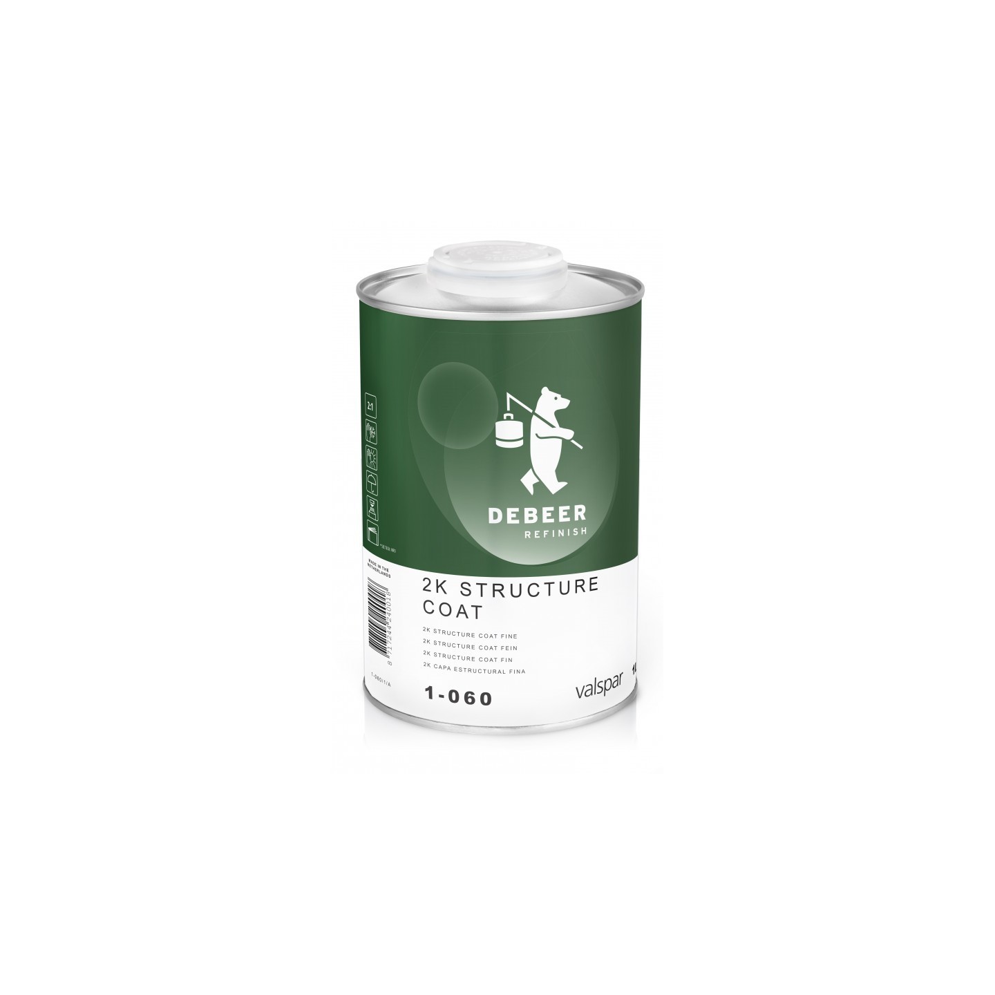 2K Structuur coat fine 1 Liter - 1-060 De Beer